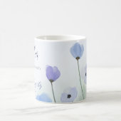 Sprichwörter 31:25 Religious Blue Floral Women's F Kaffeetasse (Mittel)