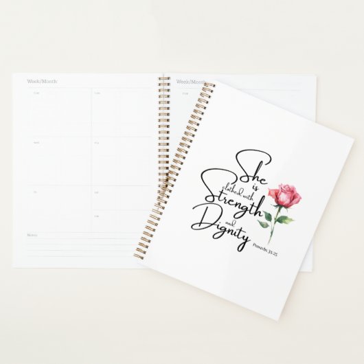 Sprichwörter 31:25 Sie ist bekleidet Bibelverse Bl Planer (Anzeige)