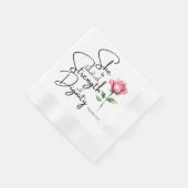 Sprichwörter 31:25 Sie ist bekleidet Bibelverse Bl Serviette (Ecke)