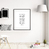 Sprichwörter 31:25, sie ist in Stärke Poster