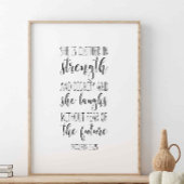 Sprichwörter 31:25, sie ist in Stärke Poster