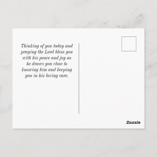 Sprichwörter 31:25 Sie ist in Stärke Postkarte (Rückseite)