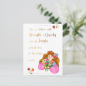 Sprichwörter 31:25 Sie ist mit Kraft bekleidet Postkarte (Stehend Vorderseite)