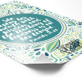 Sprichwörter 31:26 Lehren von Kindness-Schrift Fotodruck (Ecke)