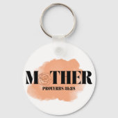 Sprichwörter 31:28 "Mutter" Schlüsselanhänger (Rückseite)