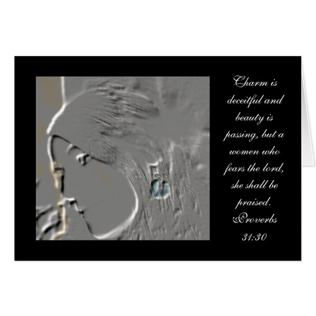 Sprichwörter 31:30 (Vorderseite (Horizontal))