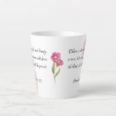 Sprichwörter 31:30 Eine Frau, die den Herrn fürcht Milchtasse (Vorderseite)