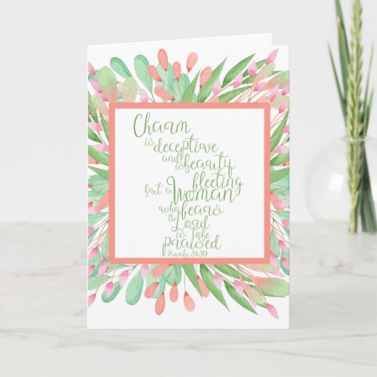 Sprichwörter 31:30 Karte (Vorderseite)