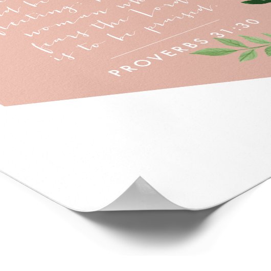 Sprichwörter 31:30 poster (Ecke)