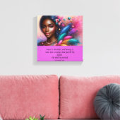 Sprichwörter 31 Frau Leinwanddruck (Insitu (Wohnzimmer))