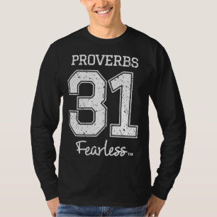 Sprichwörter 31 Furchtlos - Jesus überlebte Christ T-Shirt