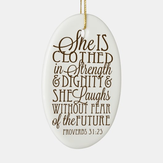 Sprichwörter 31 - Gekleidet in der Stärke u. in Keramikornament (Rechts)