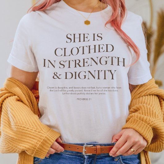 Sprichwörter 31 | Moderne Christliche Ästhetik T-Shirt