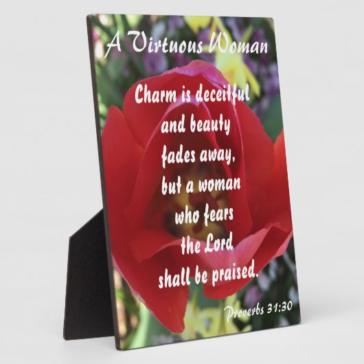 Sprichwörter 31 Rose Fotoplatte (Seite)