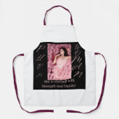 Sprichwörter 31 Schürze Schwarz/Rosa (Vorderseite)