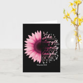 Sprichwörter 31 Verse Shirts Christlich Brustkrebs Karte (Gelbe Blume)