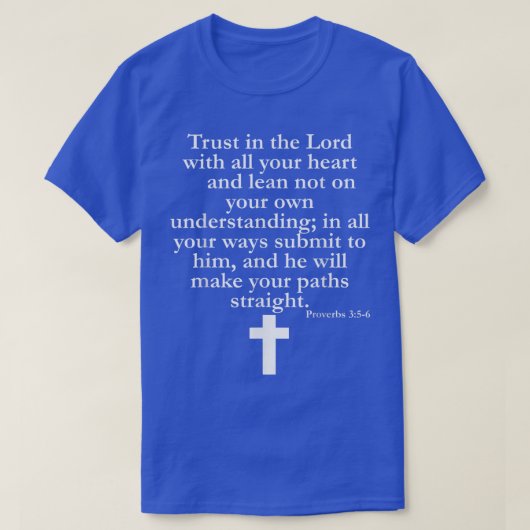 Sprichwörter 356 ChristianScripture Religious T-Shirt (Design vorne)