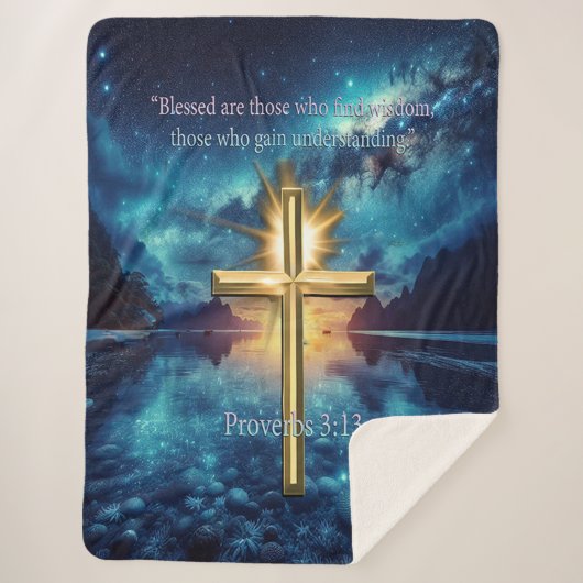 Sprichwörter 3:13 sherpadecke (Vorderseite)