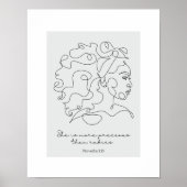 Sprichwörter 3:15 - Wertvoller als Rubies-Poster Poster (Vorne)