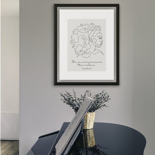 Sprichwörter 3:15 - Wertvoller als Rubies-Poster Poster