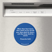 Sprichwörter 3:24 Bible Verse Magnet (In Situ (Geschirrspüler))