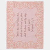 Sprichwörter 3:24 Vlies-Decke Fleecedecke (Vorderseite)