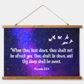 Sprichwörter 3:24 wandteppich mit holzrahmen (Vorne)