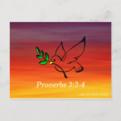 Sprichwörter 3:3-4: Tragbare Bibel Verse Gedächtni Postkarte (Rückseite)