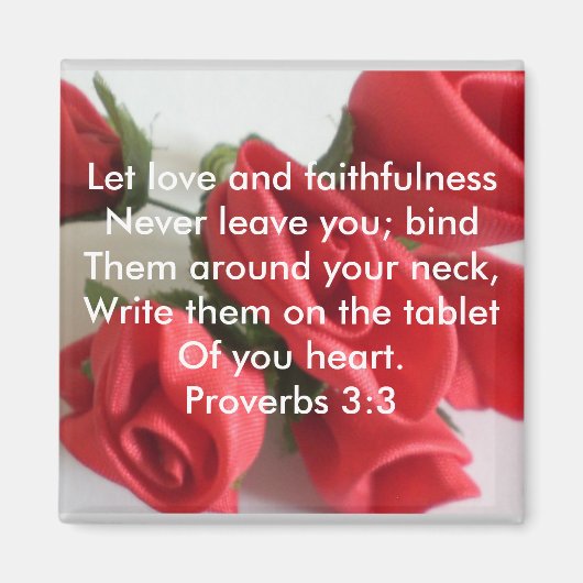 Sprichwörter 3:3 magnet (Vorne)