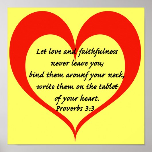 Sprichwörter 3:3 poster (Vorne)