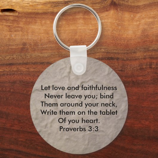 Sprichwörter 3:3 schlüsselanhänger (Vorderseite)