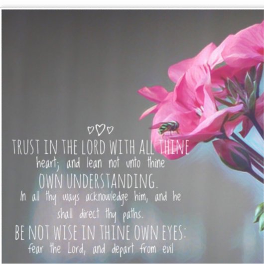 Sprichwörter 3:5-6 aufkleber (Vorderseite)