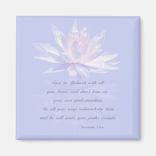 Sprichwörter 3:5-6 | Bibelverse Magnet (Vorne)