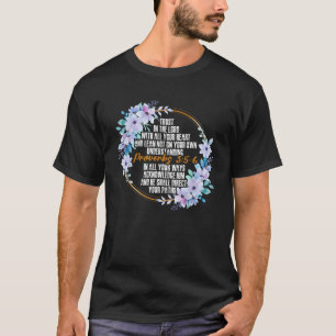 Sprichwörter 3 5 6 Bibelverse Religiöse Christlich T-Shirt