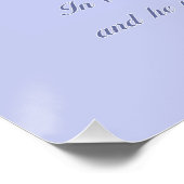 Sprichwörter 3:5-6 | Biologisches Angebot | Lavend Poster (Ecke)