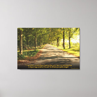 Sprichwörter 3:5-6 Christliche Bibelverse Leinwand