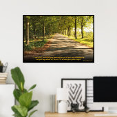 Sprichwörter 3:5-6 Christliches Bibelverse-Poster Poster (Heimbüro)