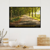 Sprichwörter 3:5-6 Christliches Bibelverse-Poster Poster (Küche)