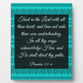 Sprichwörter 3:5-6 fotoplatte (Vorderseite)