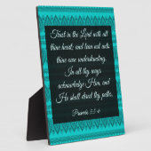 Sprichwörter 3:5-6 fotoplatte (Seite)