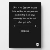 Sprichwörter 3:5-6 fotoplatte (Vorderseite)