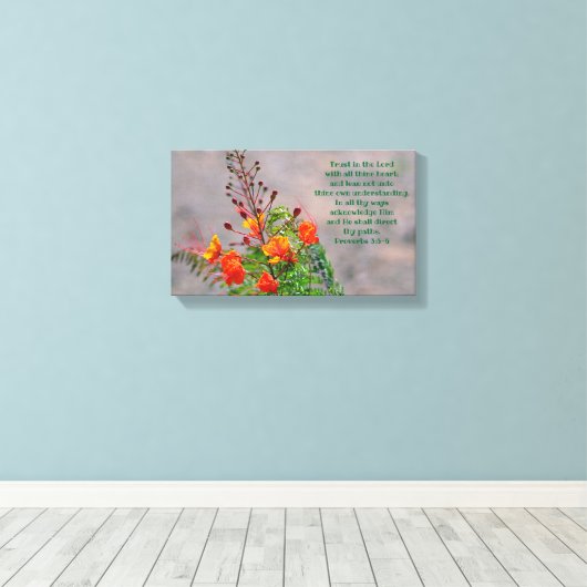 Sprichwörter 3:5-6 leinwanddruck (Insitu (Holzboden))