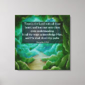 Sprichwörter 3:5-6 leinwanddruck (Vorderseite)