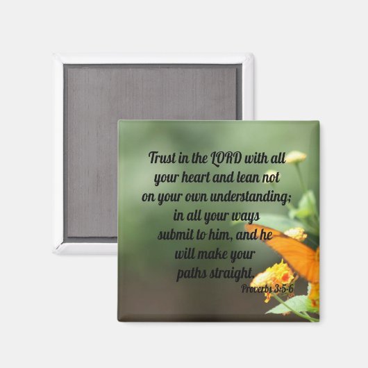 Sprichwörter 3:5-6 magnet (Vorderseite/Rückseite)