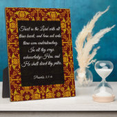 Sprichwörter 3:5-6 Plaque mit Easel Fotoplatte (Seite)