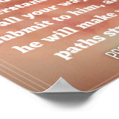 Sprichwörter 3:5-6 Poster (Ecke)