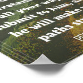 Sprichwörter 3:5-6 Poster (Ecke)