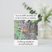 Sprichwörter 3:5-6 postkarte (Stehend Vorderseite)