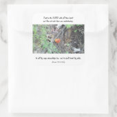 Sprichwörter 3:5-6 quadratischer aufkleber (Tasche)