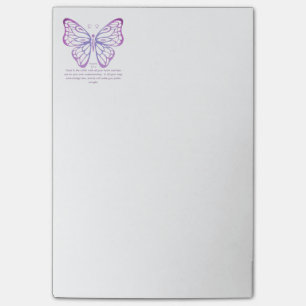 Sprichwörter 3:5,6 Schrift Inspiration Schmetterli Post-it Klebezettel